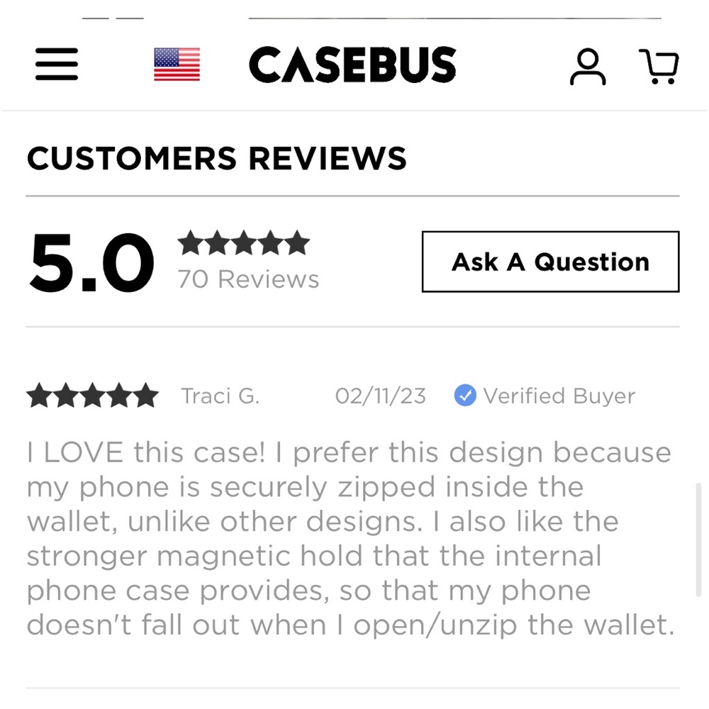 New CASEBUS Phone Case DOROTE-14 Card Slots 3 Purse 1 Zipper-PERFECT FOR TRAVEL! - Picture 8 of 8